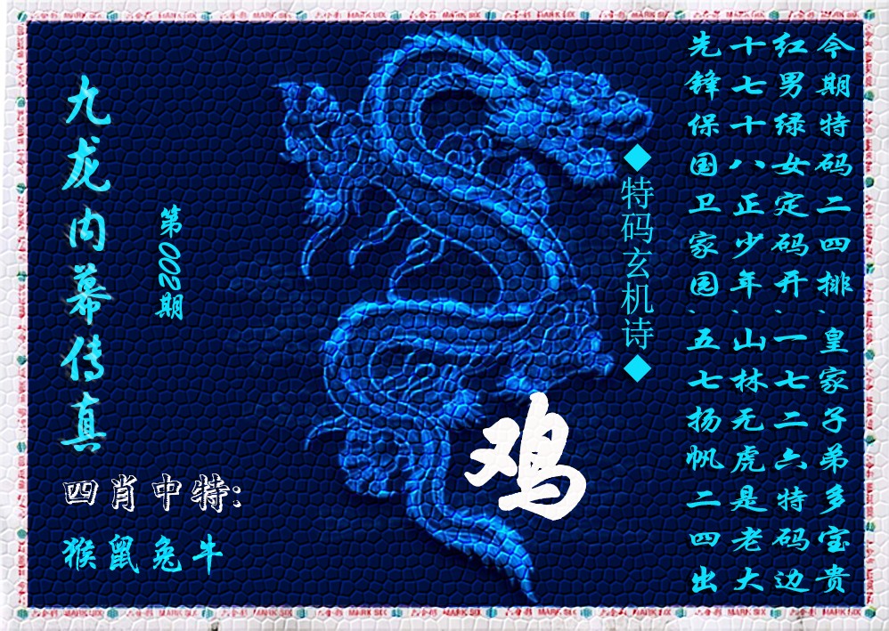 002期九龙内幕传真(新上市)[图]