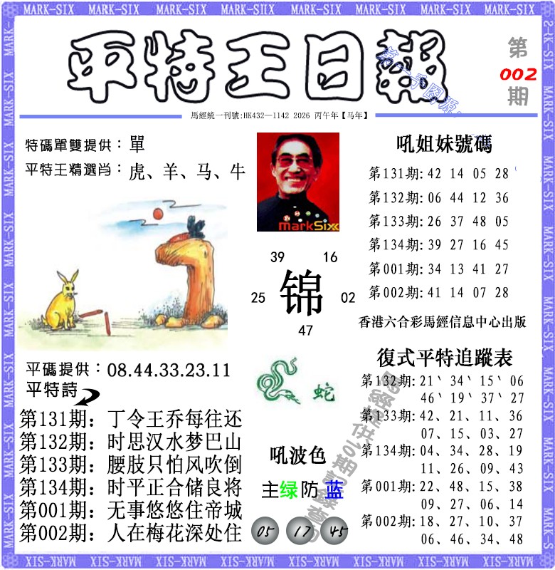002期平特王日报（荐）[图]