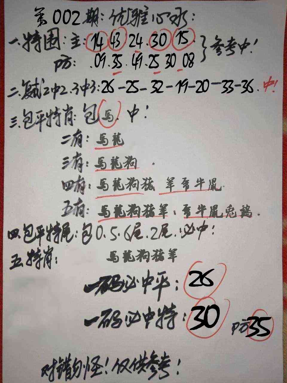 002期优雅心水[图]